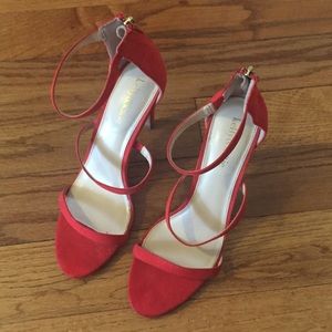 Bright Red Kelly & Katie Heels size 8.5